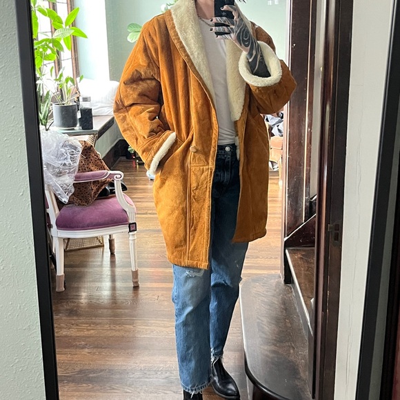 Jackets & Blazers - Brown Shearling Coat